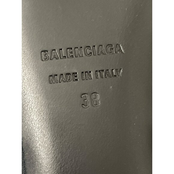 Balenciaga Knife Knot Slip On Mule Heel Shoes Size 38 US 8 - Picture 7 of 10